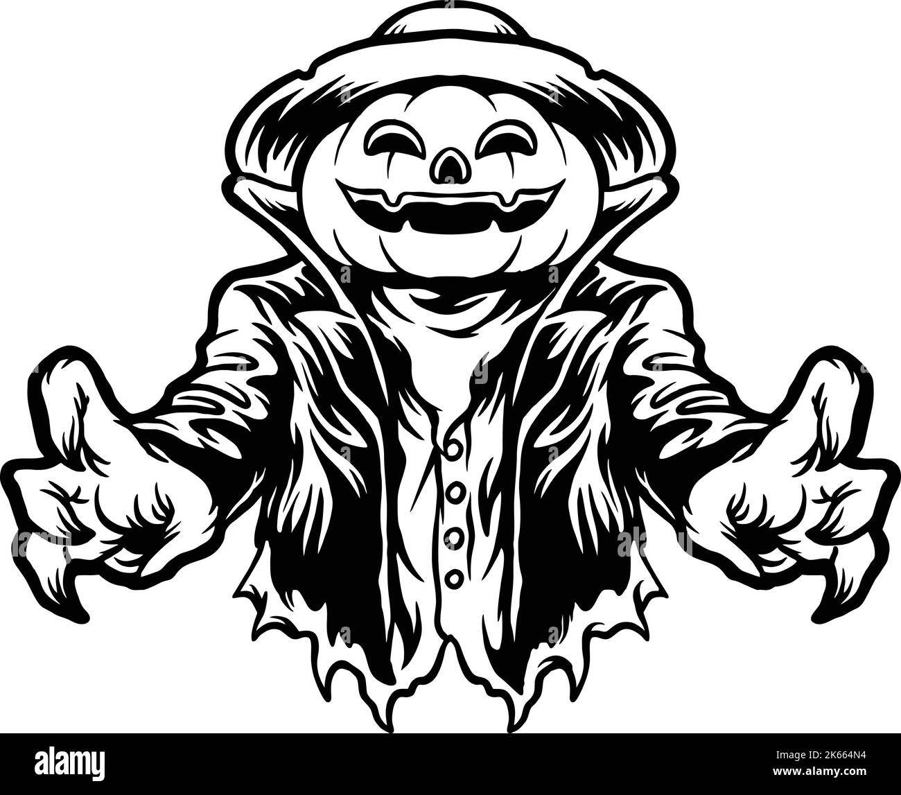 Halloween Jack O Lantern Terror Vector illustrations for your work Logo