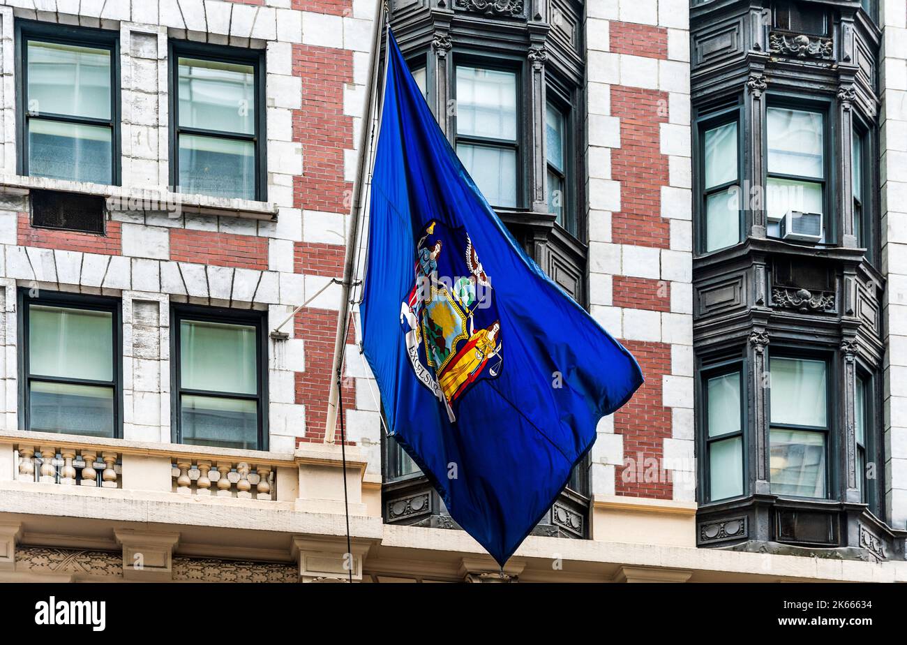 Façade of the Algonquin Hotel, American historic hotel built in 1902, site of the daily meetings of the Algonquin Round Table, Manhattan, Nwe York Stock Photo