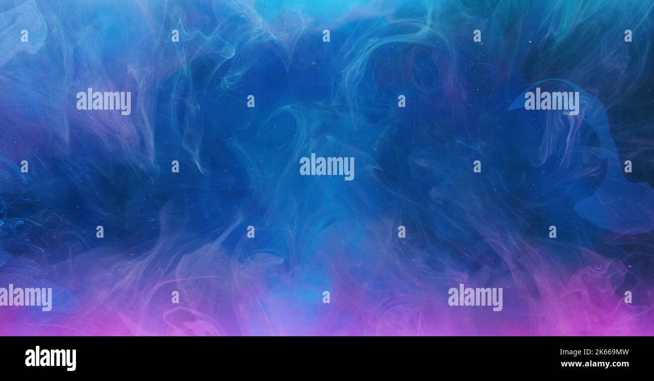 ink water mix magic burst blue purple paint blend Stock Photo - Alamy