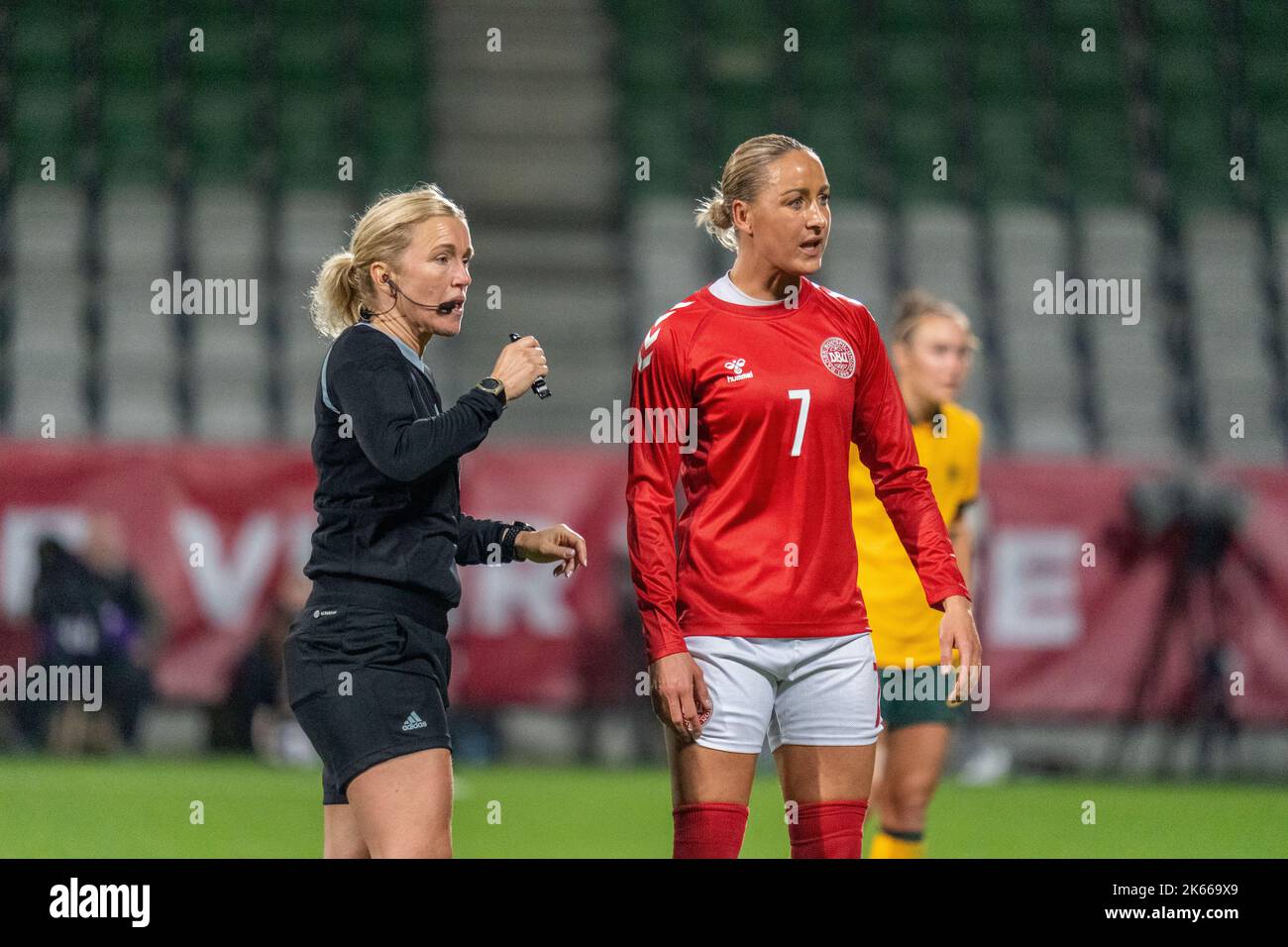 Denmark. 11th Oct, 2022. Sanne Troelsgaard (7) of Denmark seen