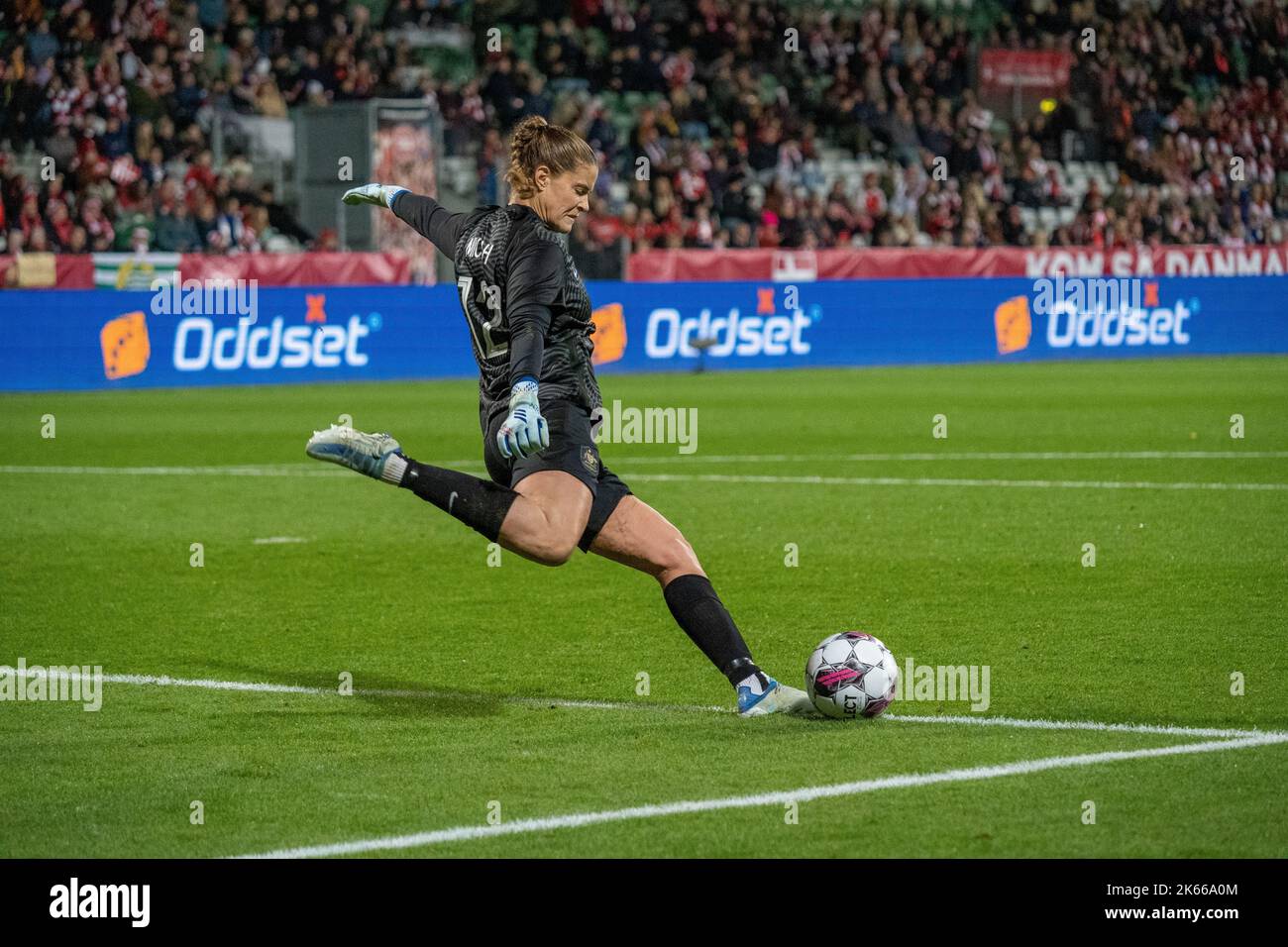 Denmark. 11th Oct, 2022. Goalkeeper Teagan Micah (12) of