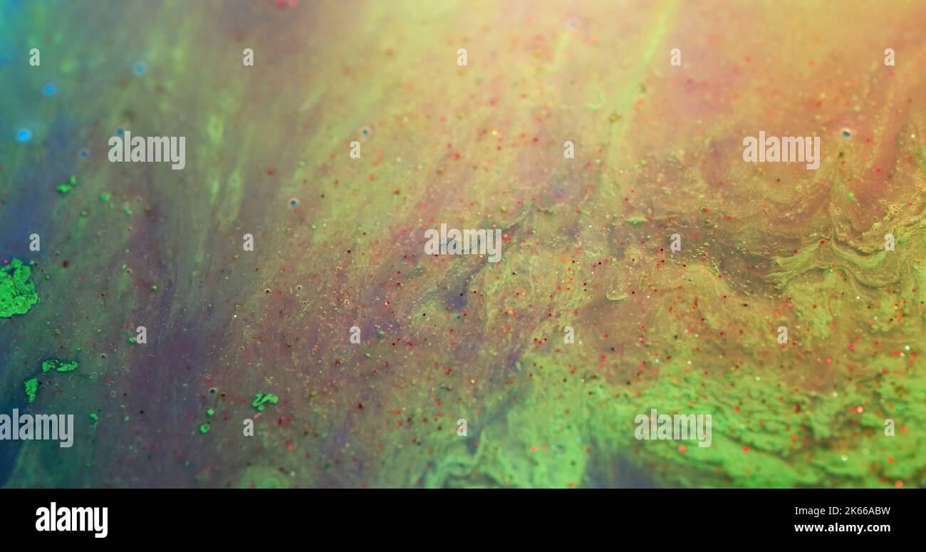 floating paint ink water texture green red color Stock Photo Alamy
