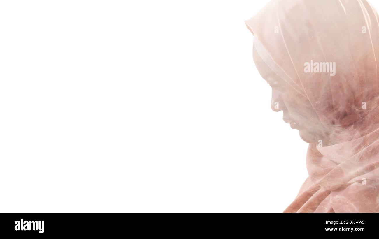 African muslim woman silhouette hi-res stock photography and images - Alamy