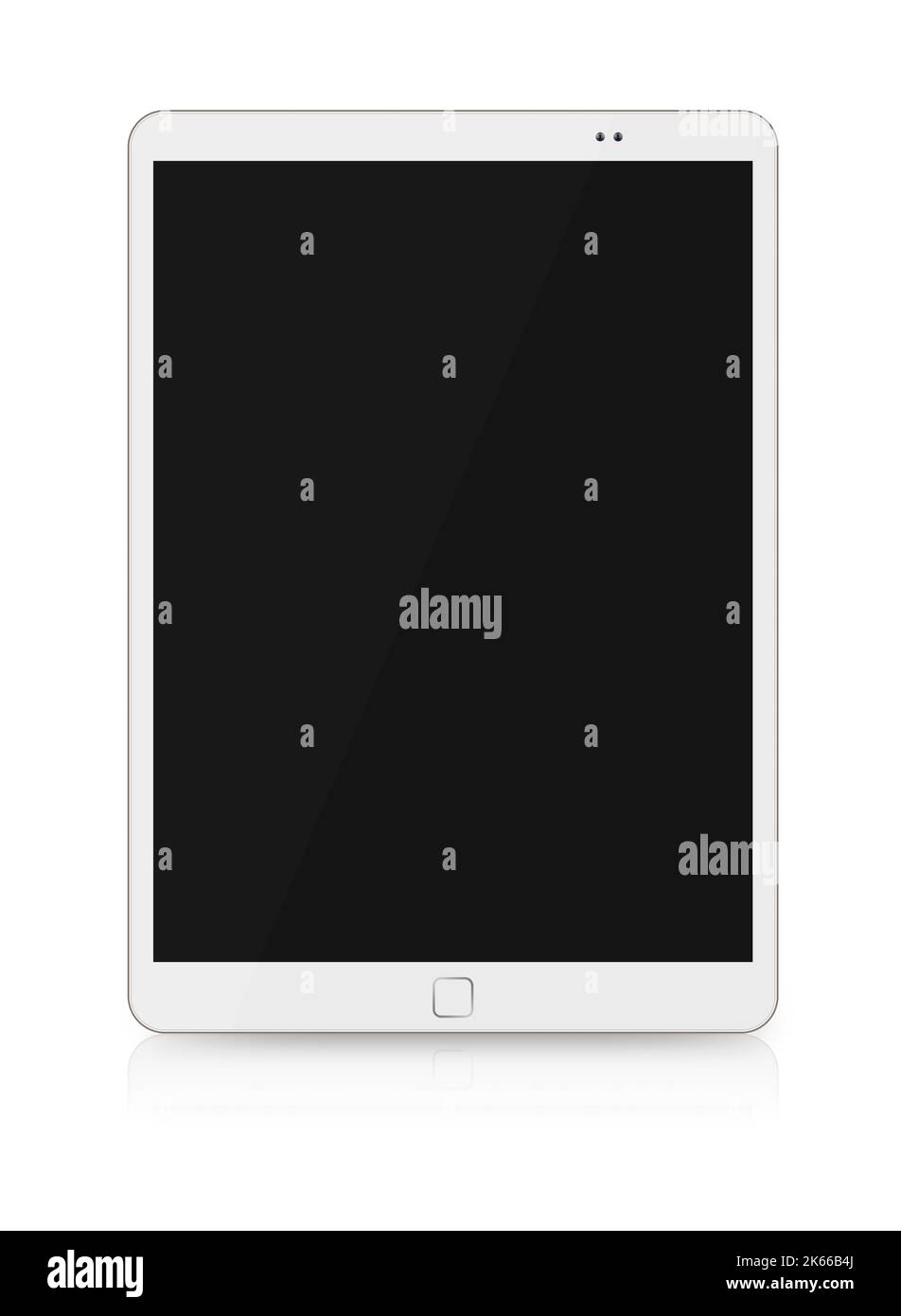 tablet blank screen portable gadget black white Stock Photo Alamy