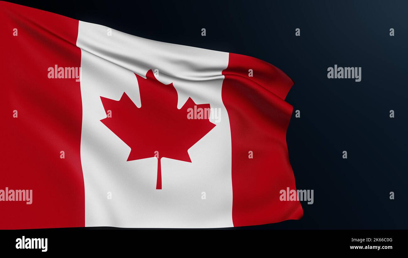 thumbnail image 2 of Premium AI Image | A Canadian Flag With A Maple Leaf On It 2 of 11