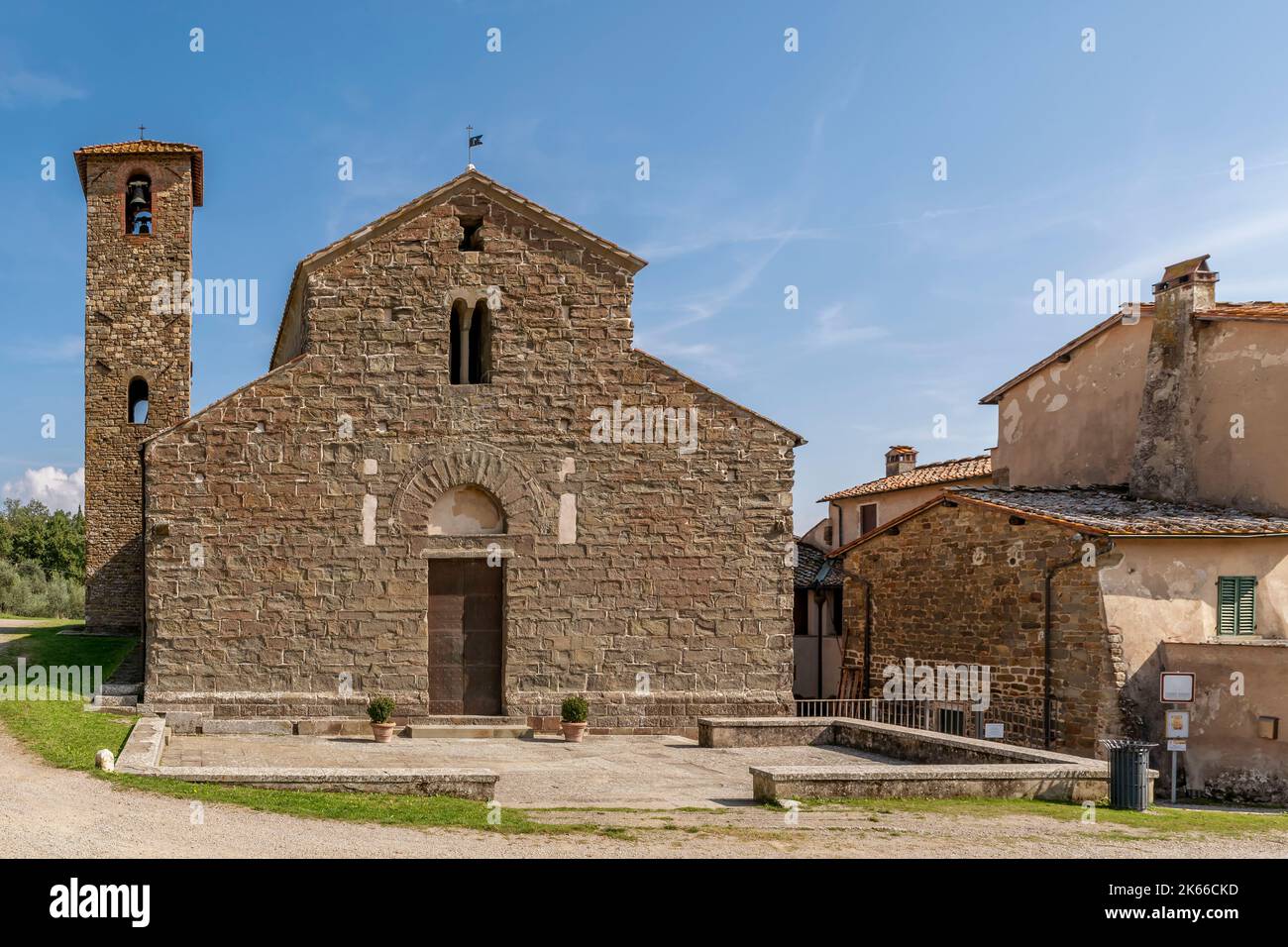 Parish church of San Romolo a Gaville, Figline and Incisa Valdarno, Florence, Italy Stock Photo