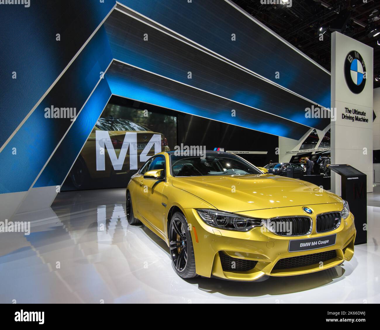 DETROIT, MI/USA - JANUARY 14: A BMW M4 car at the North American International Auto Show (NAIAS). Stock Photo