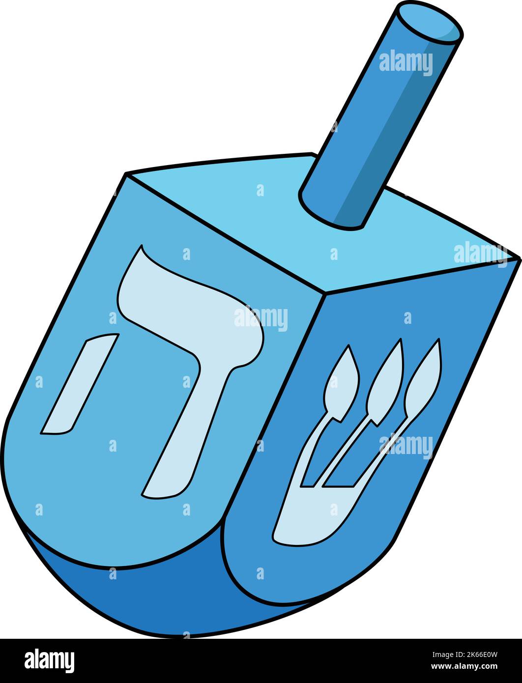 Hanukkah Dreidel Cartoon Colored Clipart Stock Vector Image Art Alamy