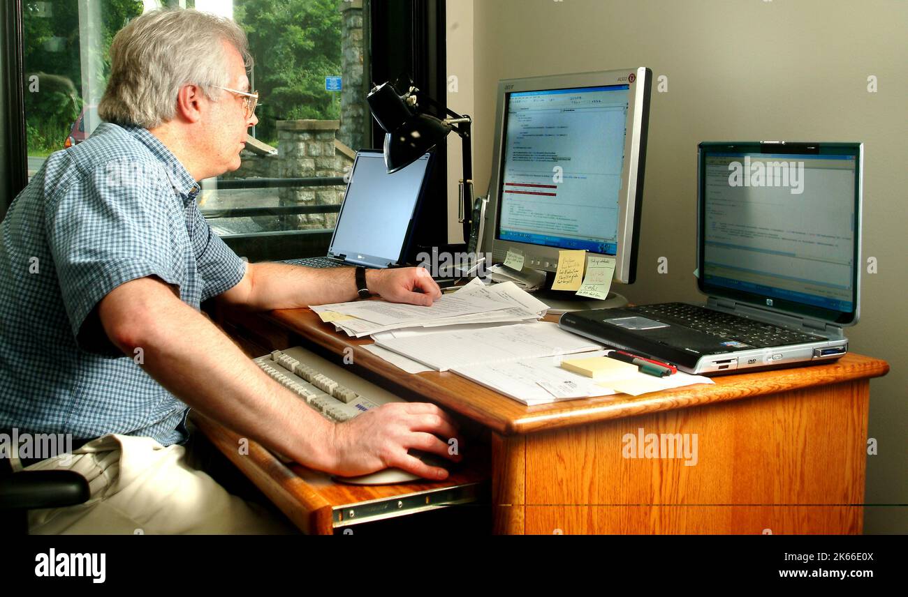 Computer Programmer Stock Photo