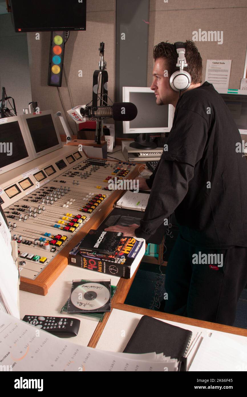 Radio Interviewer Stock Photo