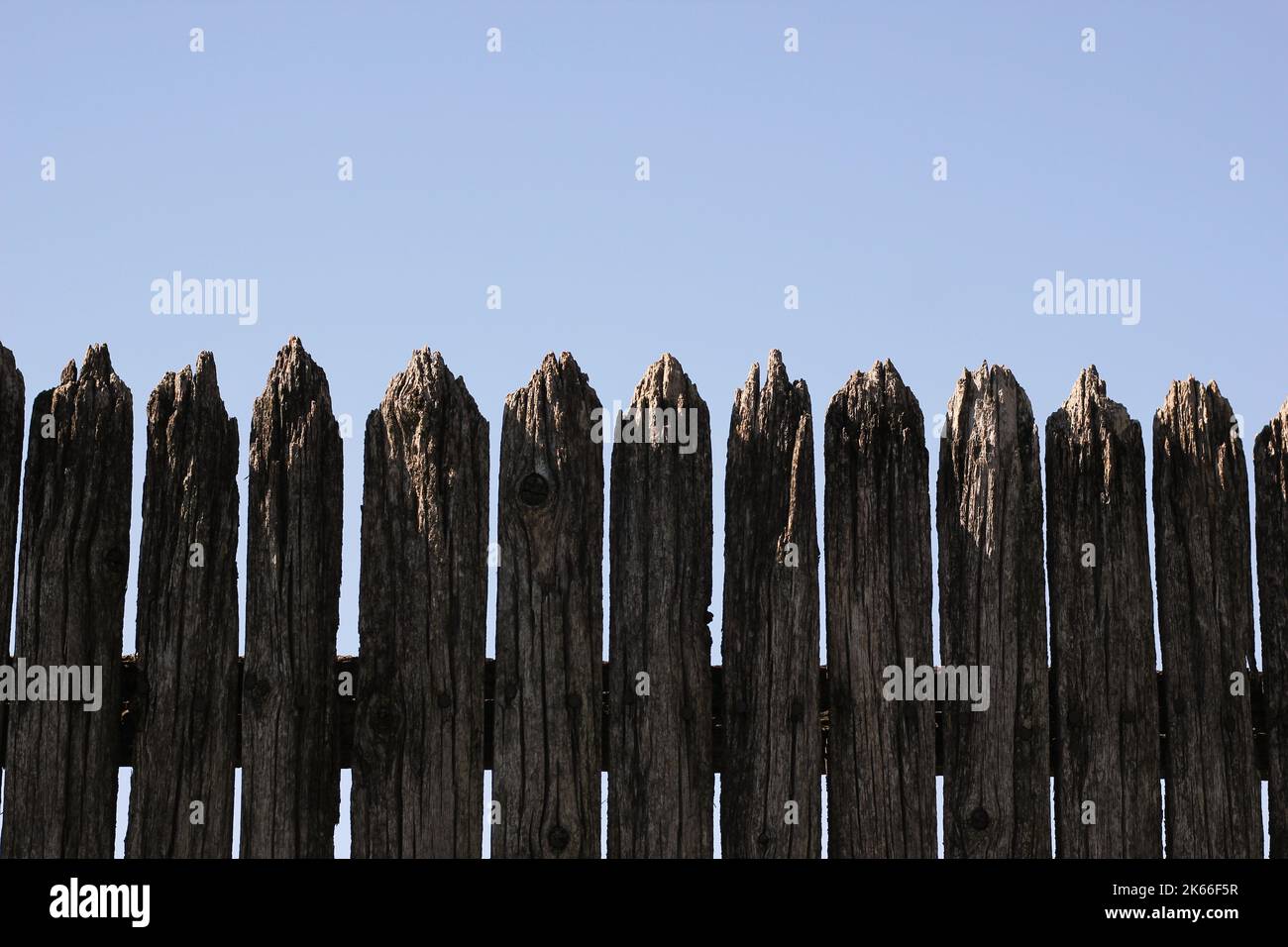 Weathered and worn gray wooden fence Stock Photo - Alamy