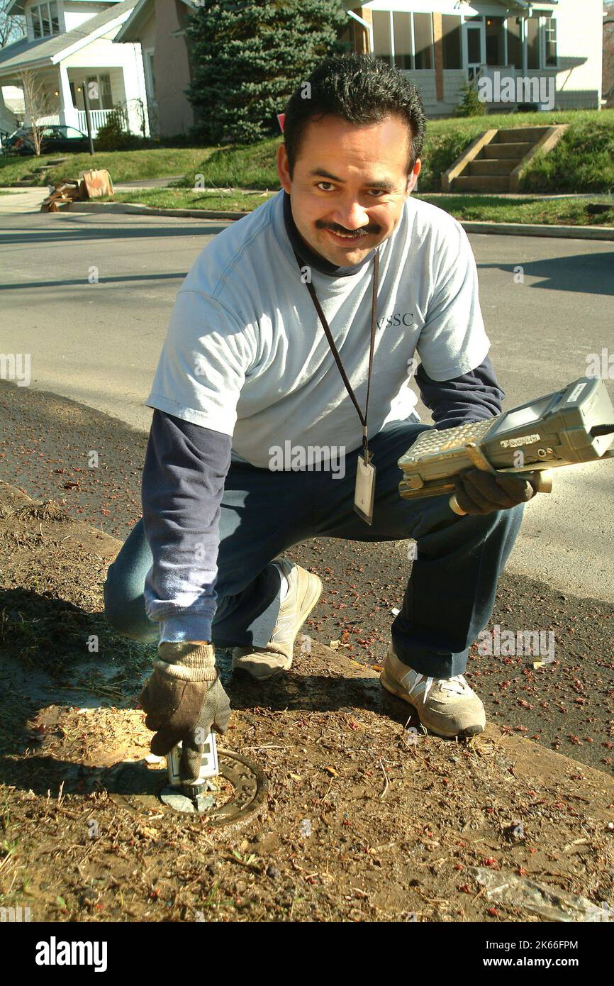 Meter Reader/Utilities Stock Photo