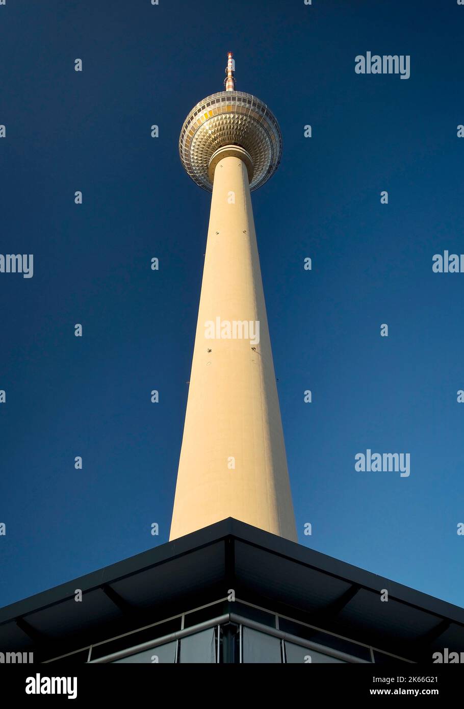 Berlin Television Tower in Berlin-Mitte, Germany, Berlin Stock Photo