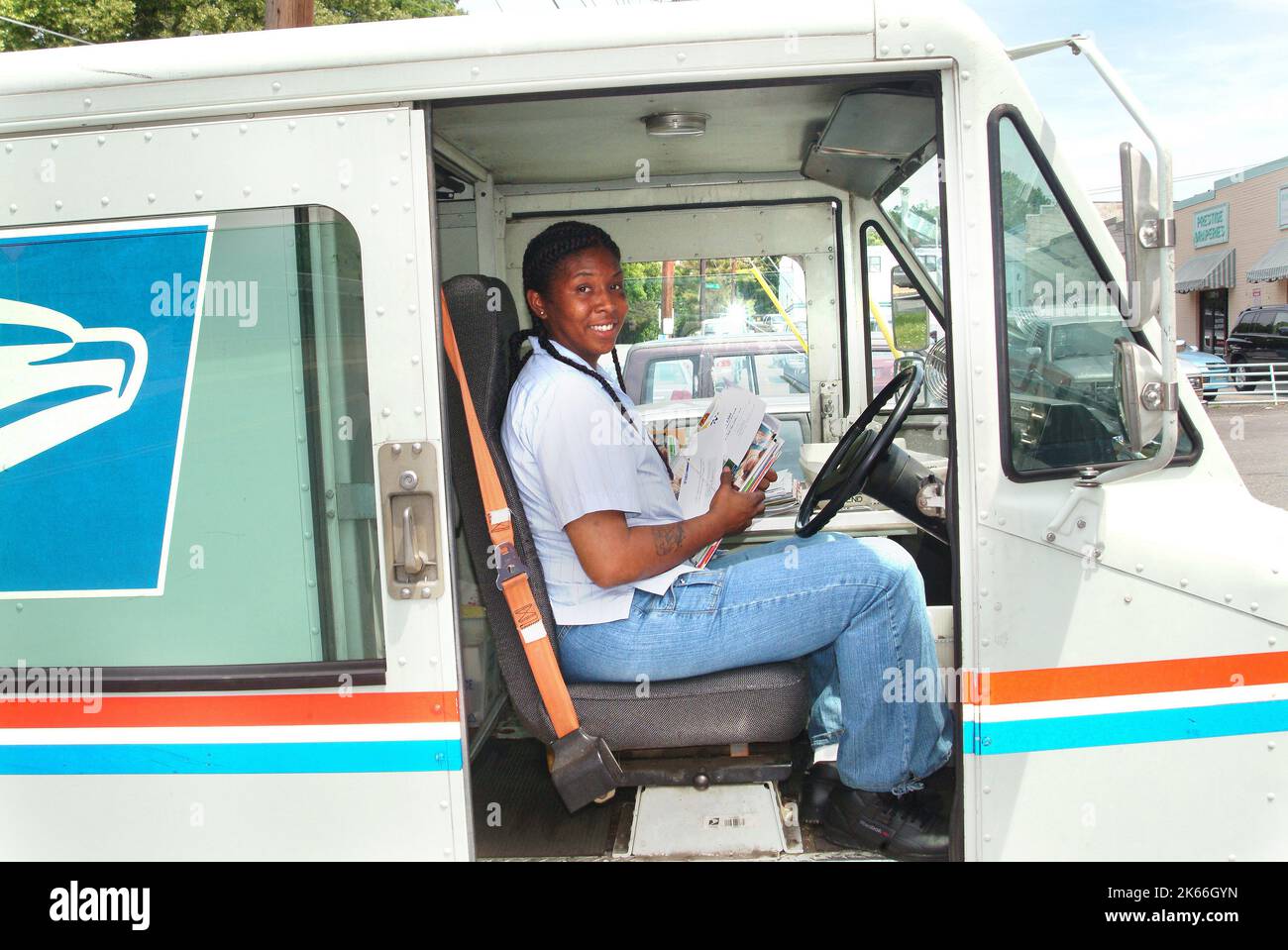 Postal Person Usps worker hi-res stock photography and images - Alamy
