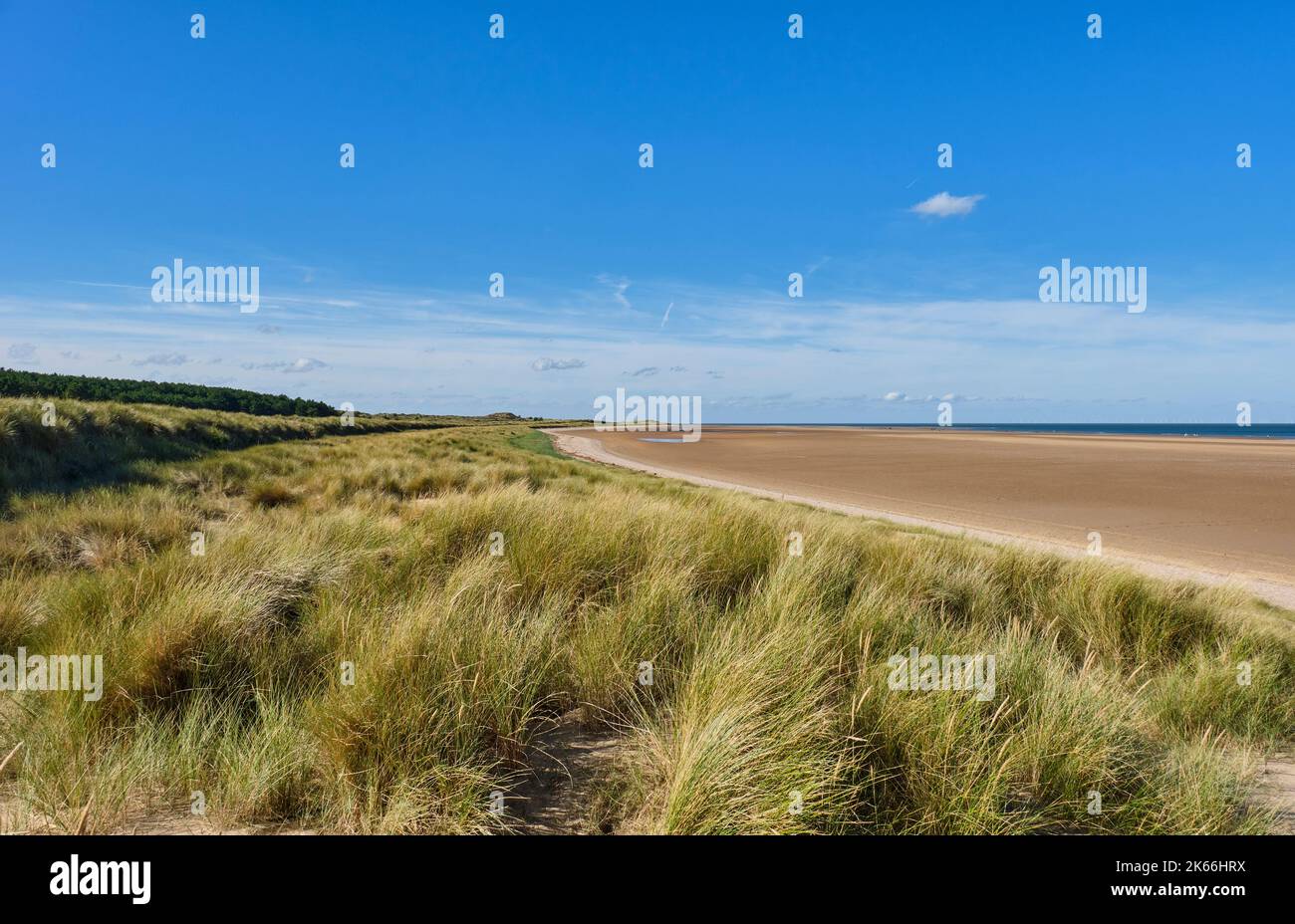 Looking along Holkham Bay towards Gun Hill, Holkham National Nature