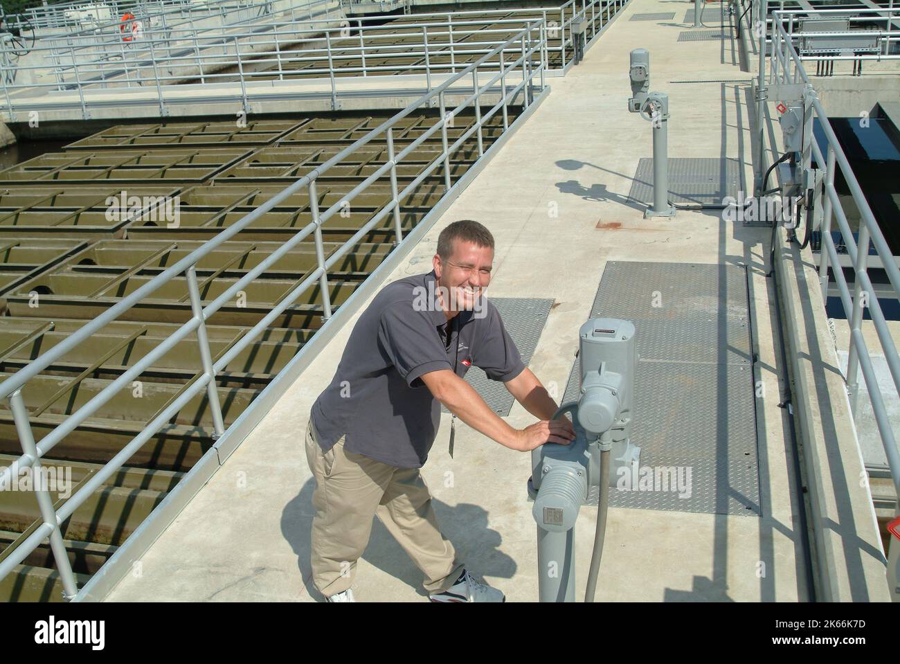 Water, Waste Treatment Plant, and System Operator Stock Photo Alamy