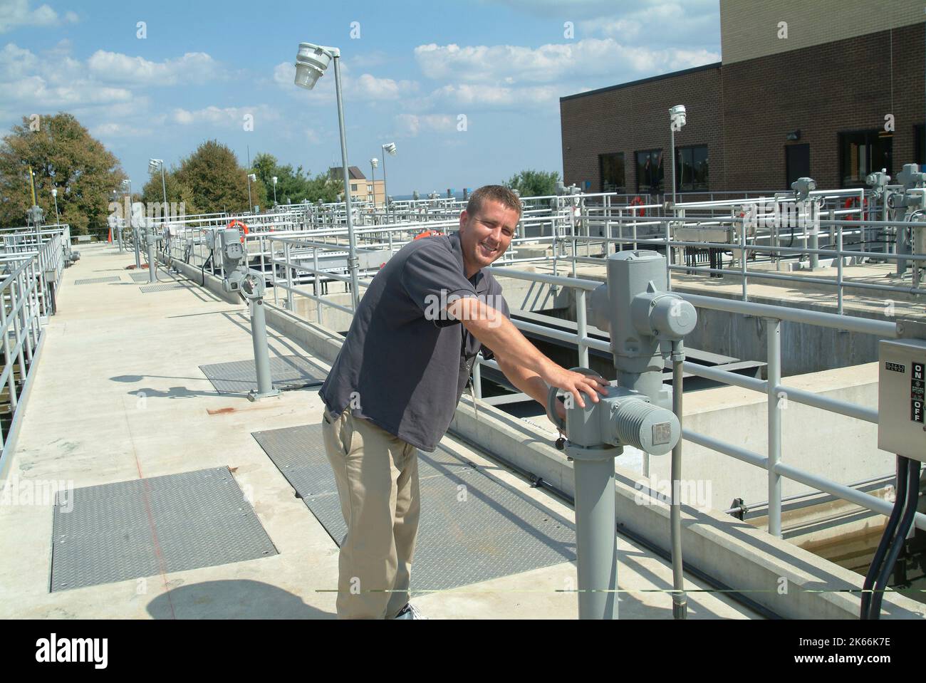 Water, Waste Treatment Plant, and System Operator Stock Photo Alamy
