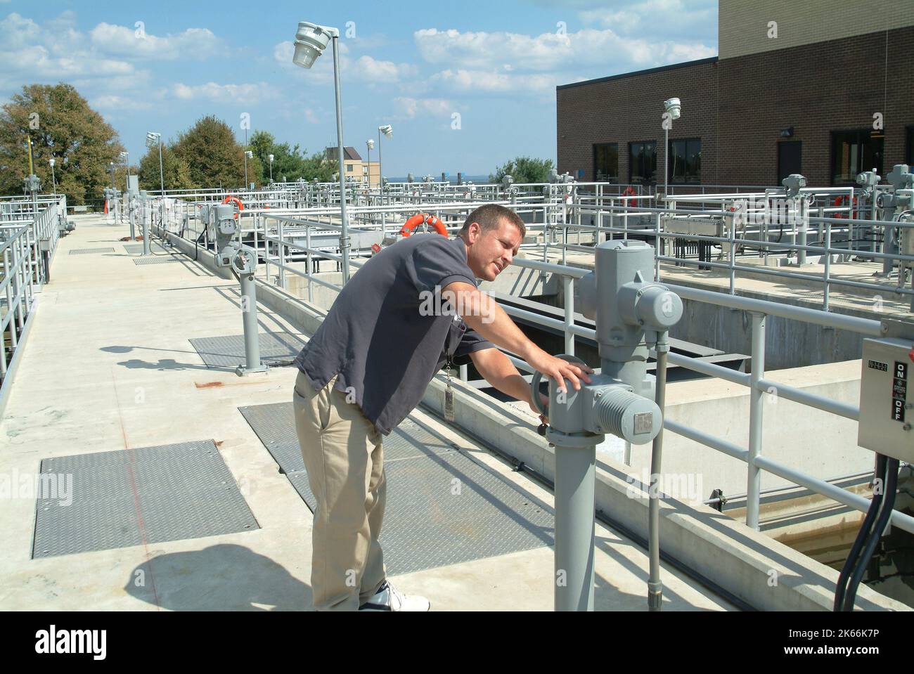 Water, Waste Treatment Plant, and System Operator Stock Photo Alamy