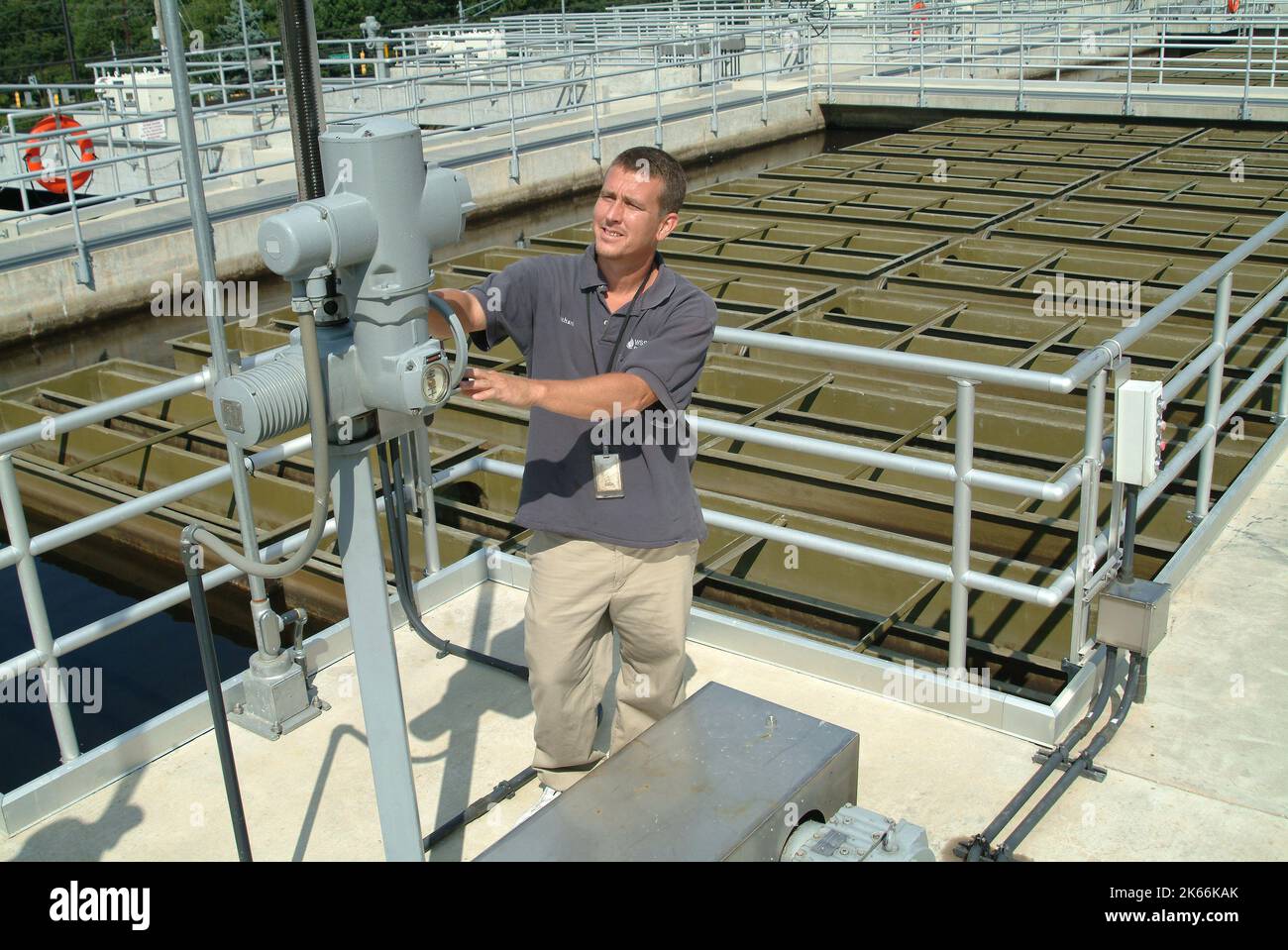 Water, Waste Treatment Plant, and System Operator Stock Photo Alamy