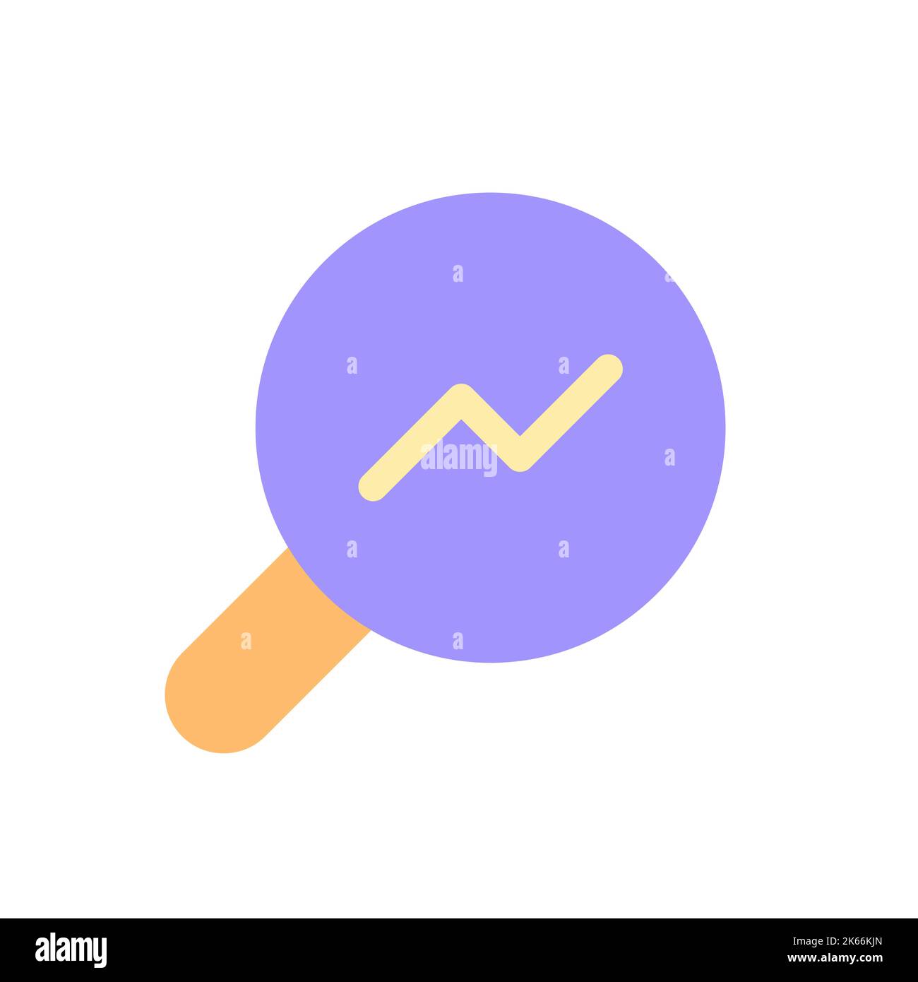 Analytic tool pixel perfect flat gradient color ui icon Stock Vector