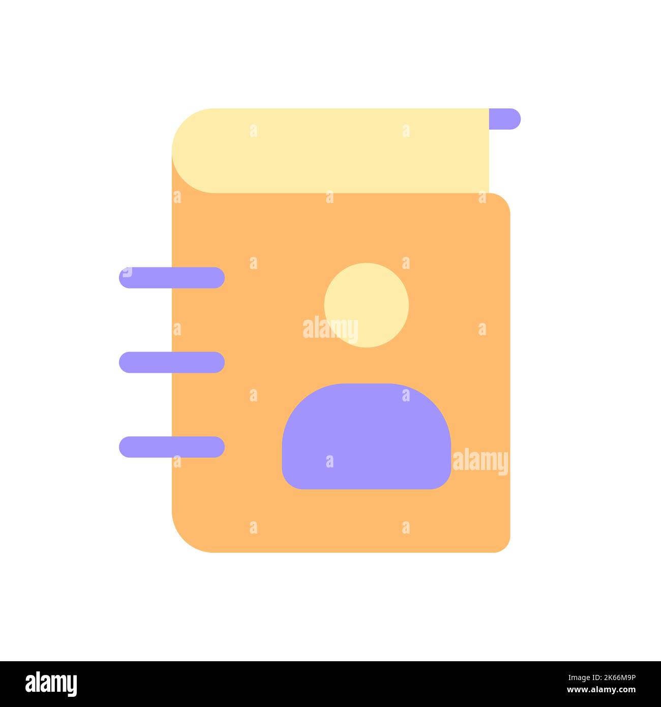 Contact list pixel perfect flat gradient color ui icon Stock Vector
