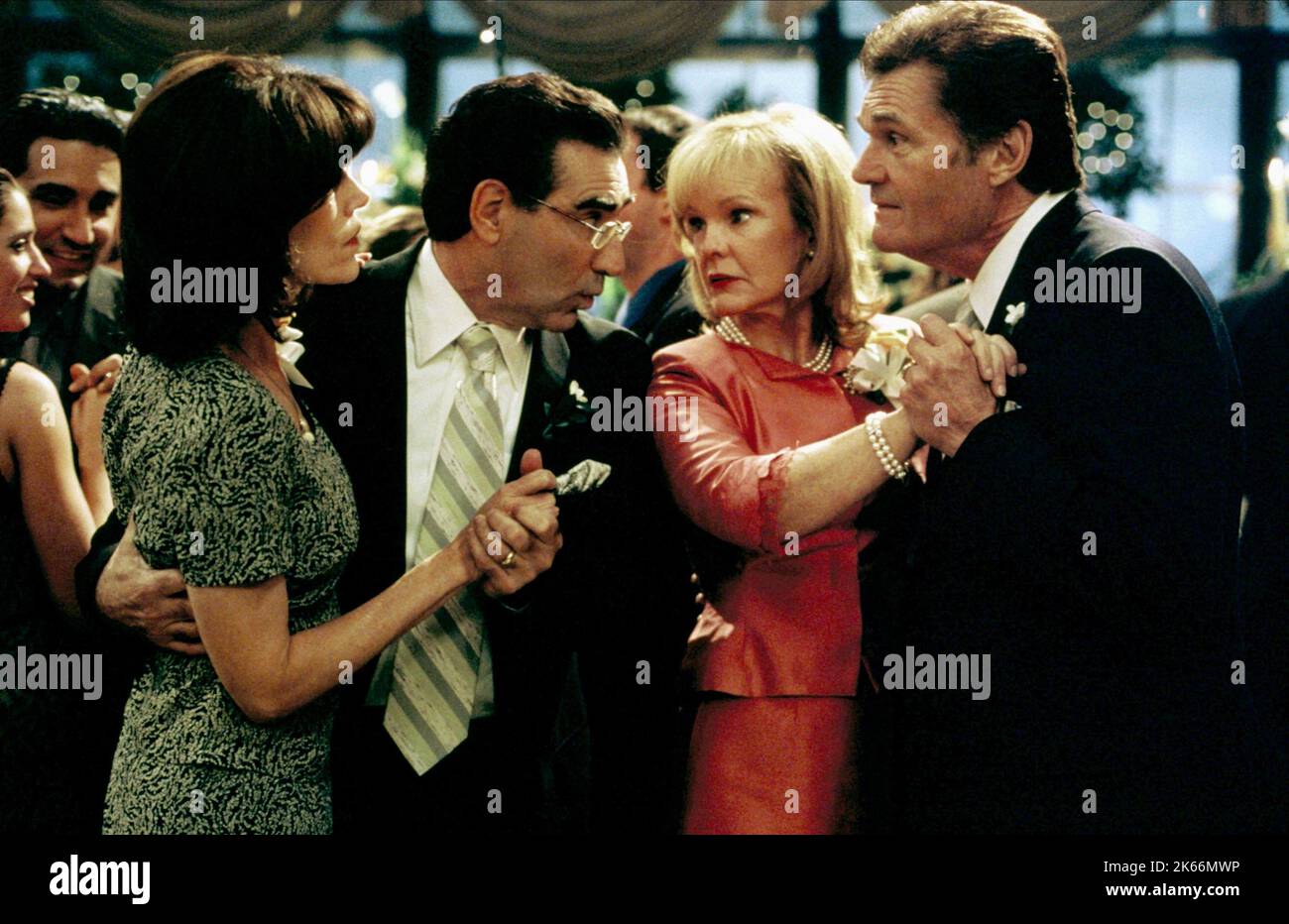 MOLLY CHEEK, EUGENE LEVY, DEBORAH RUSH, FRED WILLARD, AMERICAN WEDDING, 2003 Stock Photo