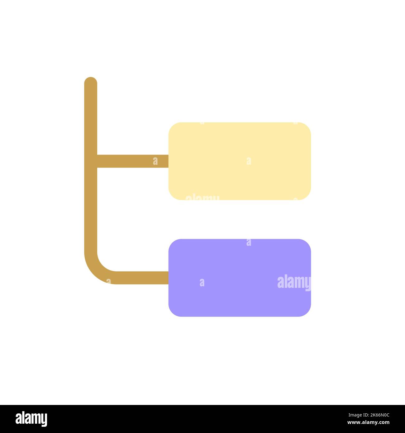 Online chat thread pixel perfect flat gradient color ui icon Stock Vector