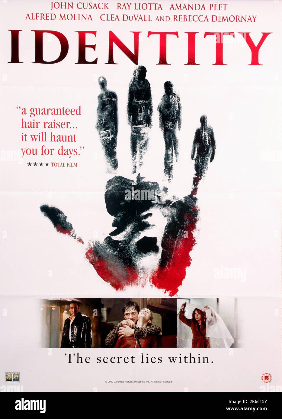FILM POSTER, IDENTITY, 2003 Stock Photo - Alamy