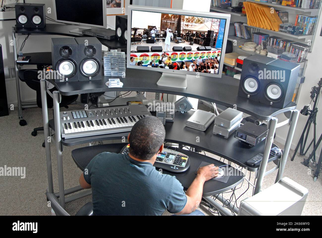 Television Video Editor Stock Photo Alamy