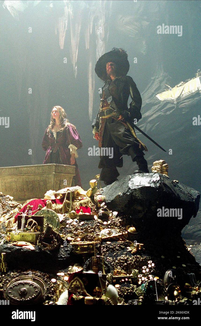 KEIRA KNIGHTLEY, GEOFFREY RUSH, PIRATES OF THE CARIBBEAN: THE CURSE OF