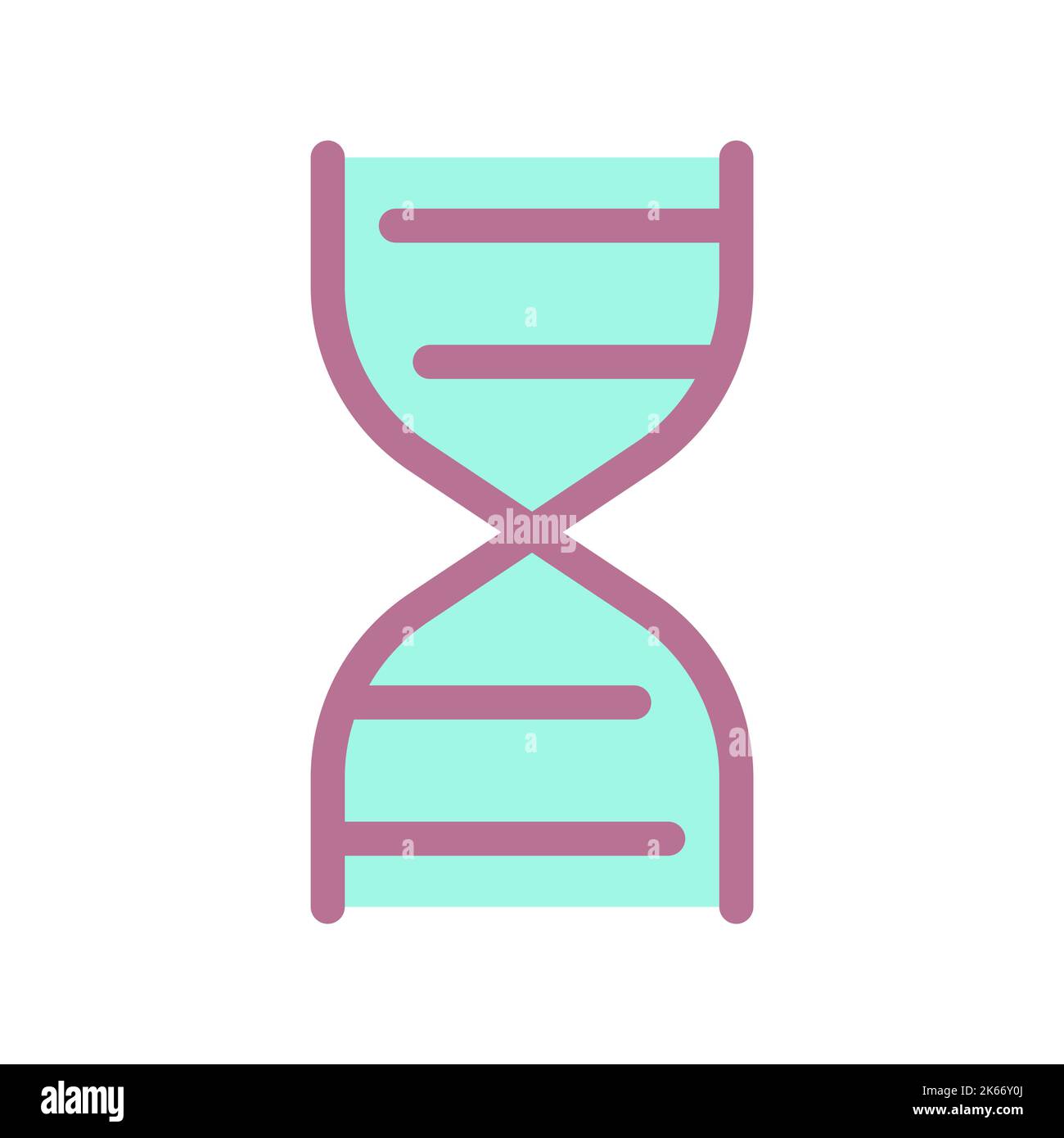 DNA molecule flat color ui icon Stock Vector Image & Art - Alamy