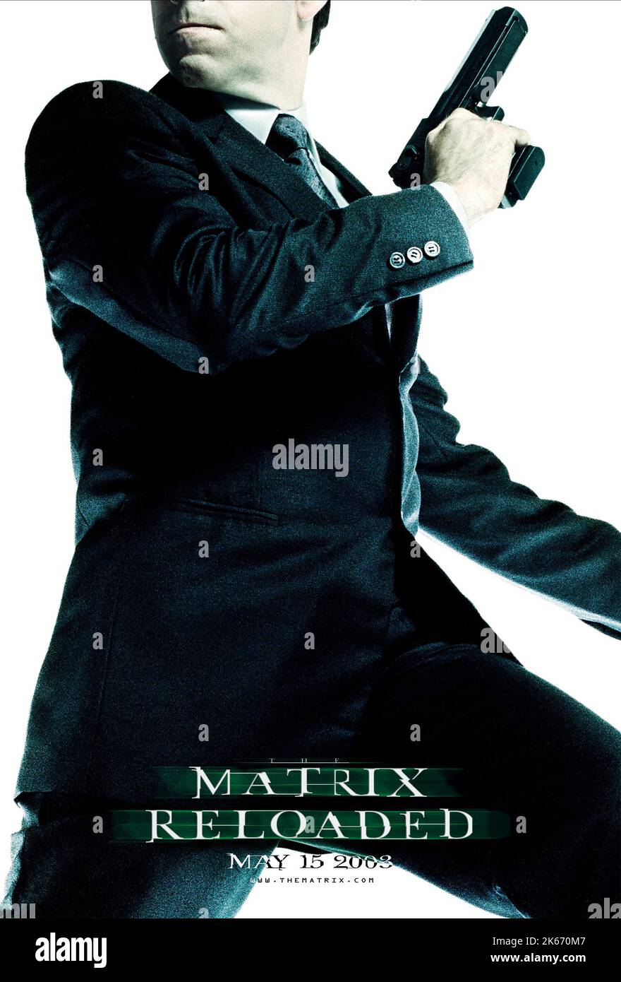 HUGO WEAVING, THE MATRIX RELOADED, 2003 Stock Photo