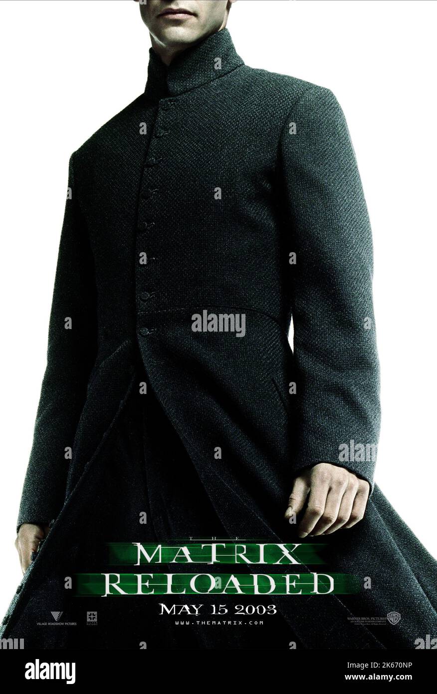 KEANU REEVES, THE MATRIX RELOADED, 2003 Stock Photo