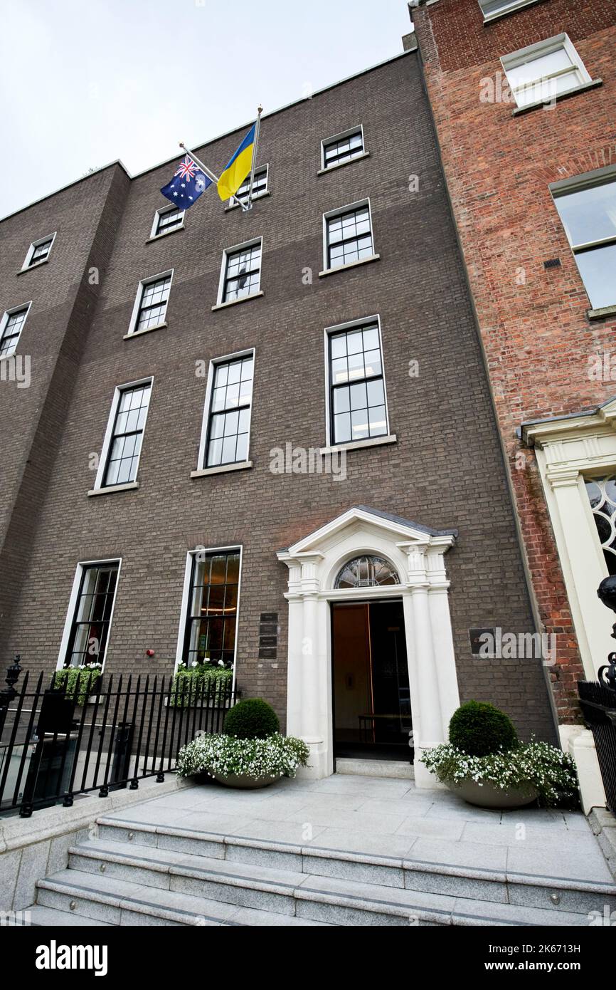 australian embassy also flying ukrainian flag dublin republic of