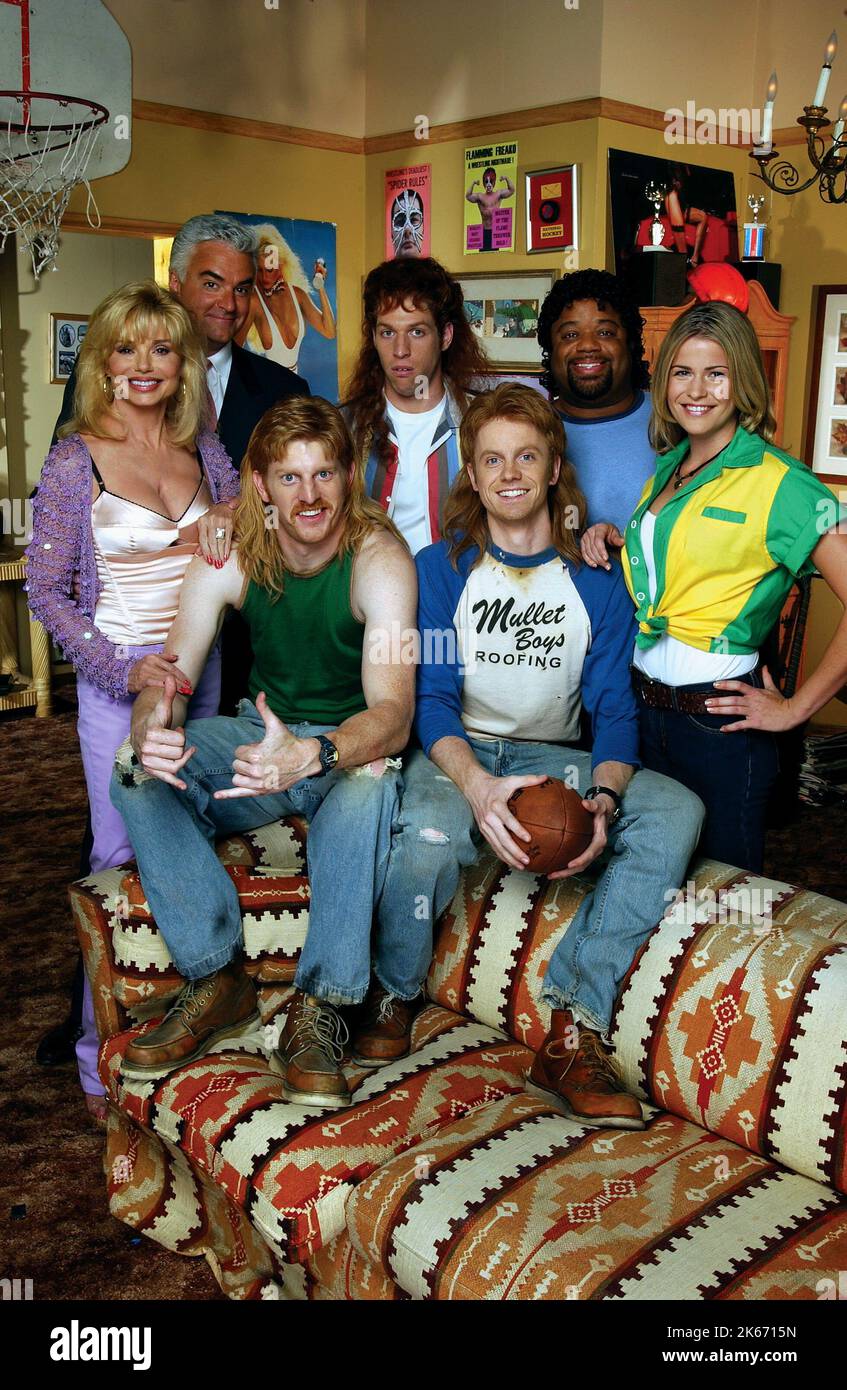 LONI ANDERSON, JOHN O'HURLEY, MICHAEL WEAVER, BEN TOLPIN, DAVID HORNSBY, MARK CHRISTOPHER LAWRENCE, ANNE STEDMAN, THE MULLETS, 2003 Stock Photo