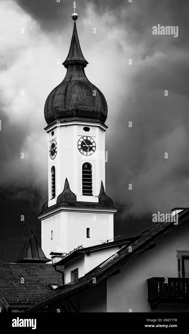 Impressive and dramatic tower Stock Photo