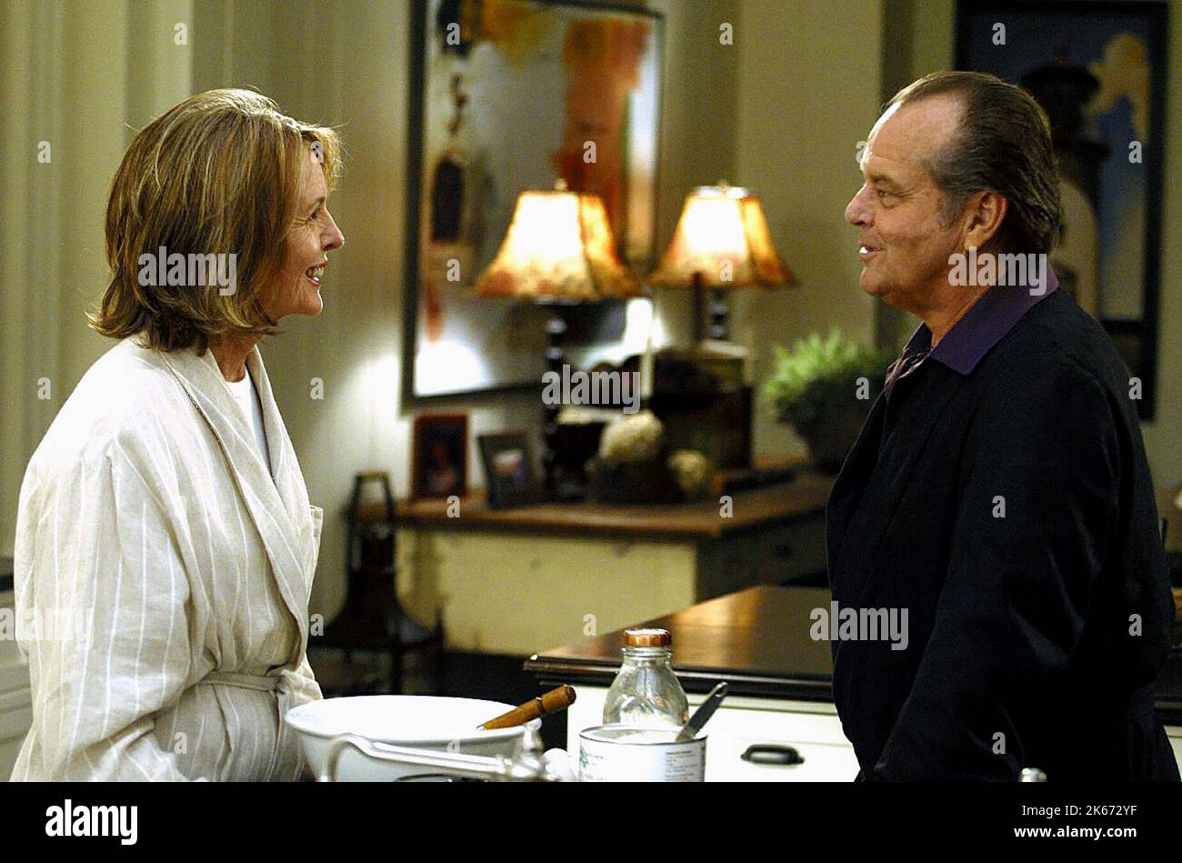 KEATON,NICHOLSON, SOMETHING'S GOTTA GIVE, 2003 Stock Photo