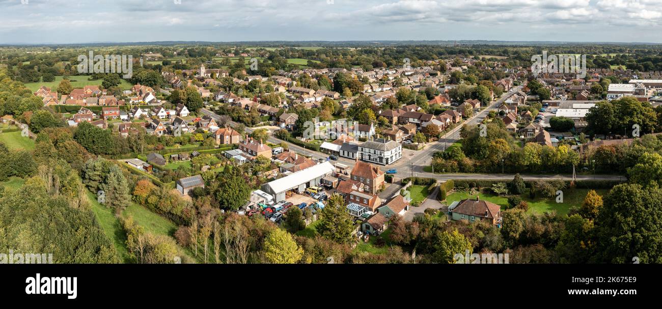 Aerial view of Partridge Green. Partridge Green is a village in the