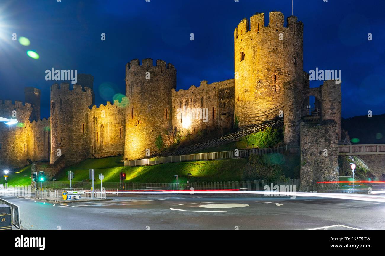 Conwy Castle, Conwy North Wales, taken in December 2021. Stock Photo