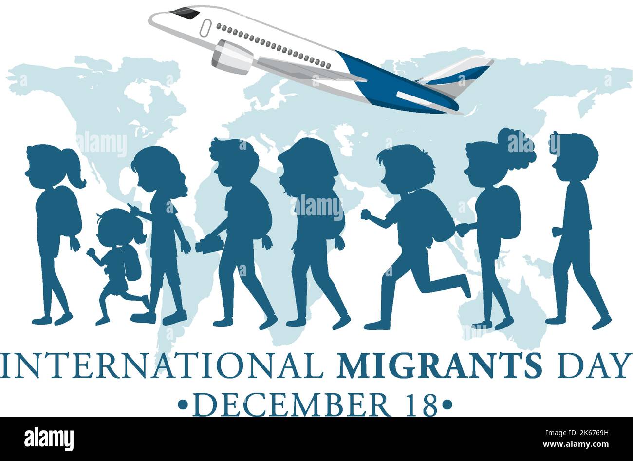 International Migrants Day Banner Design illustration Stock Vector ...