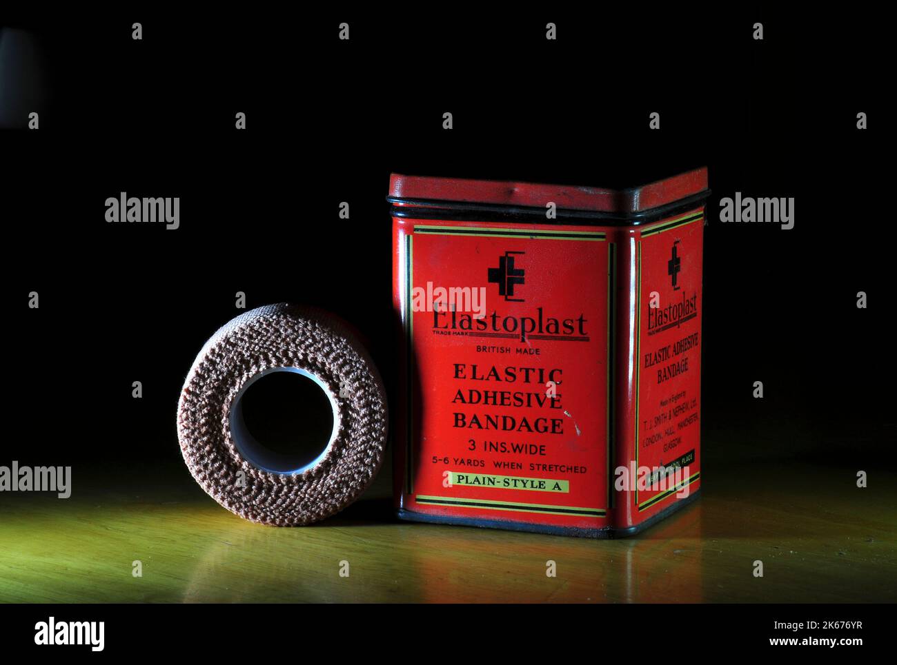 Roll of first aid dressing tape with vitage Elastoplast adhesive