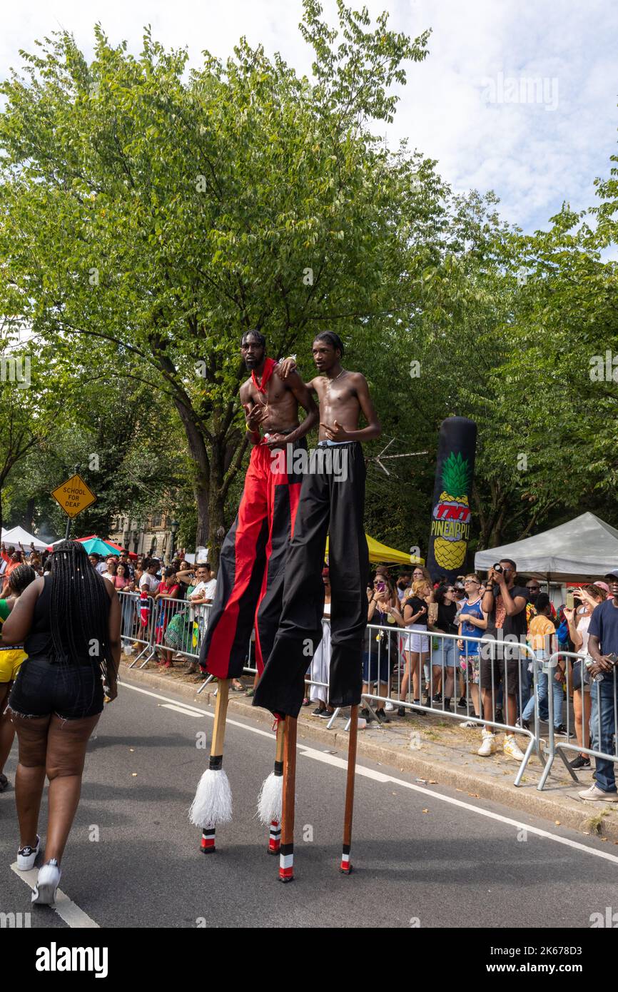 The West Indian Labor Day Parade with beautiful costumes, dancing and