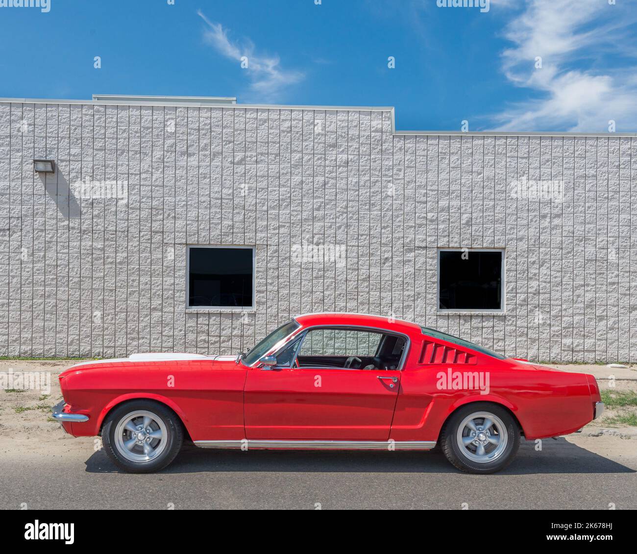FERNDALE, MI/USA AUGUST 15, 2014 A Ford Mustang at Mustang Alley