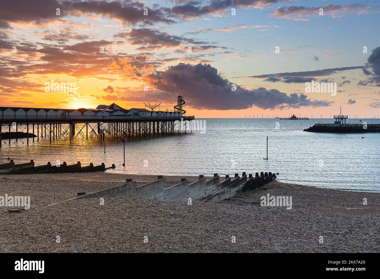 Herne Bay Pier, Kent, England, United Kingdom Stock Photo Alamy