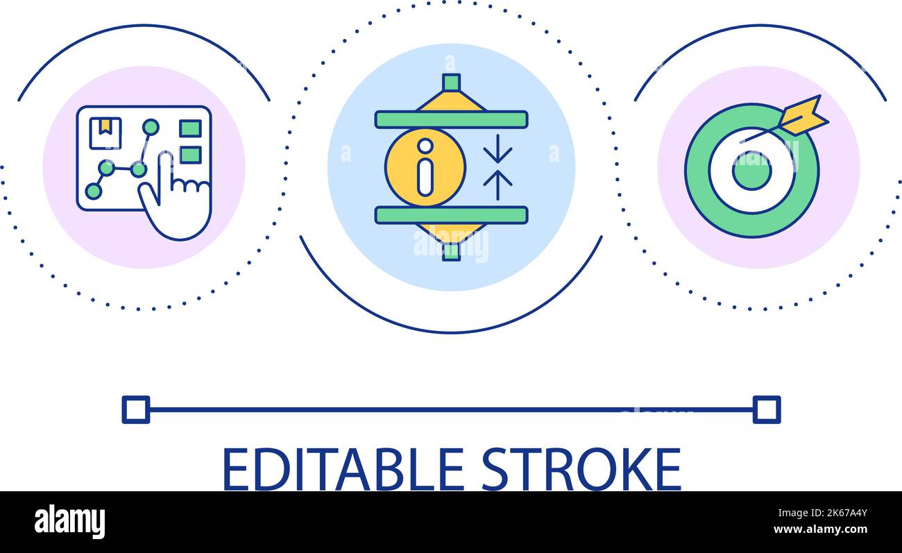 Data analytics technology loop concept icon Stock Vector Image & Art ...