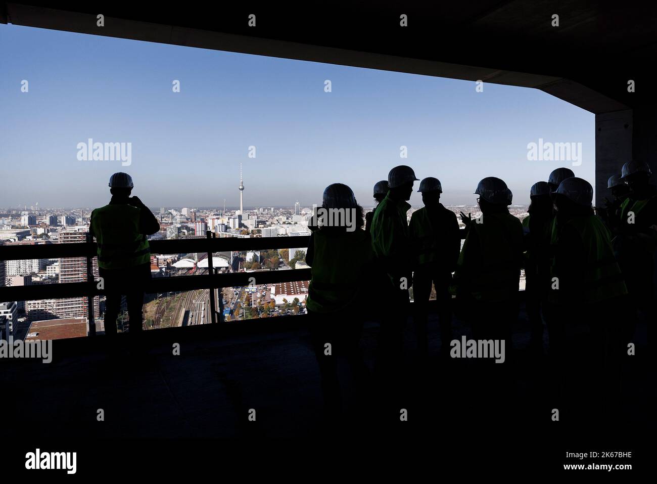 Berlin Germany 12th Oct 2022 Media Representatives Inspect The berlin-germany-12th-oct-2022-media-representatives-inspect-the