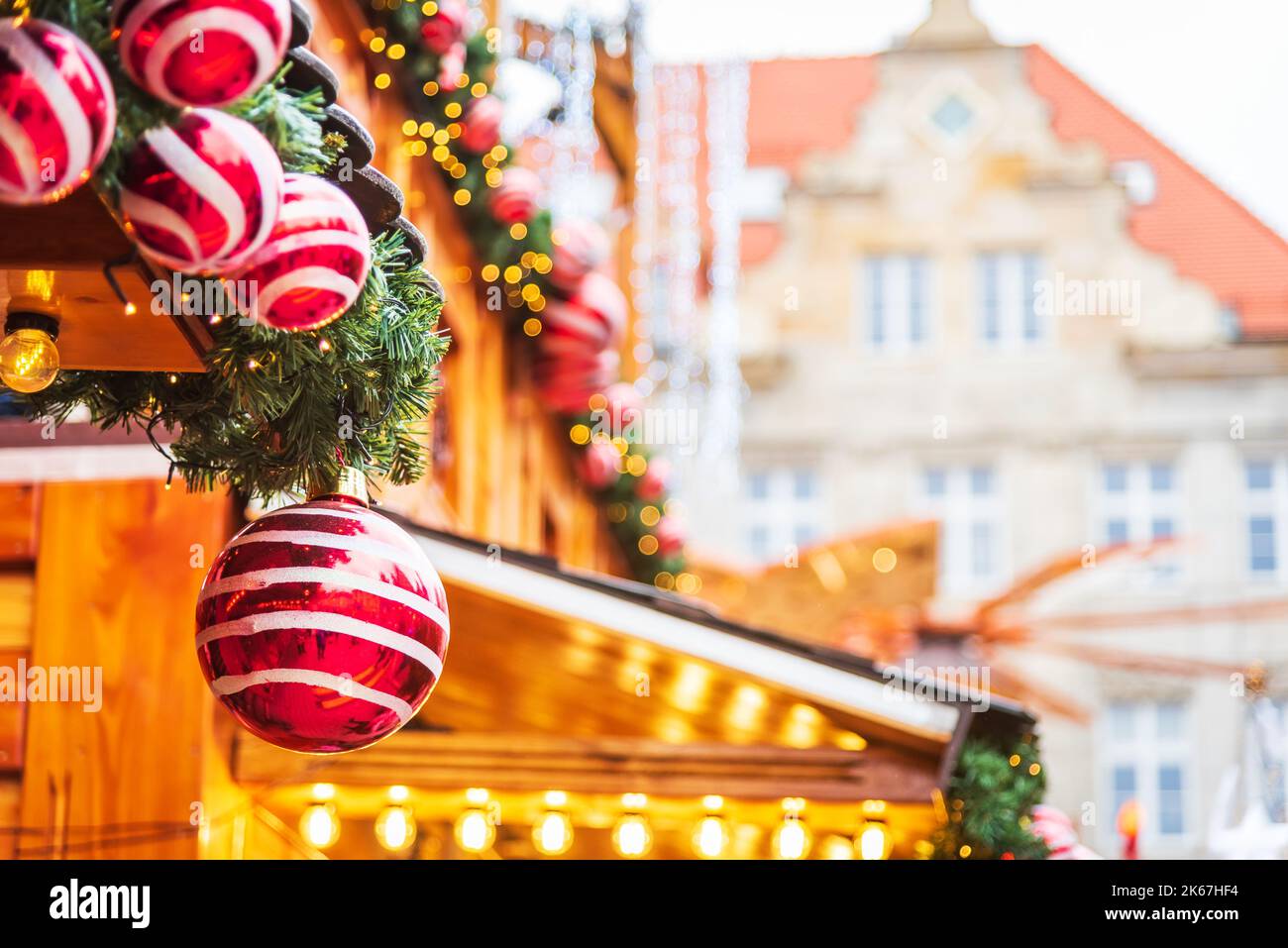Wroclaw, Poland. Season decoration on famous polish Christmas Market