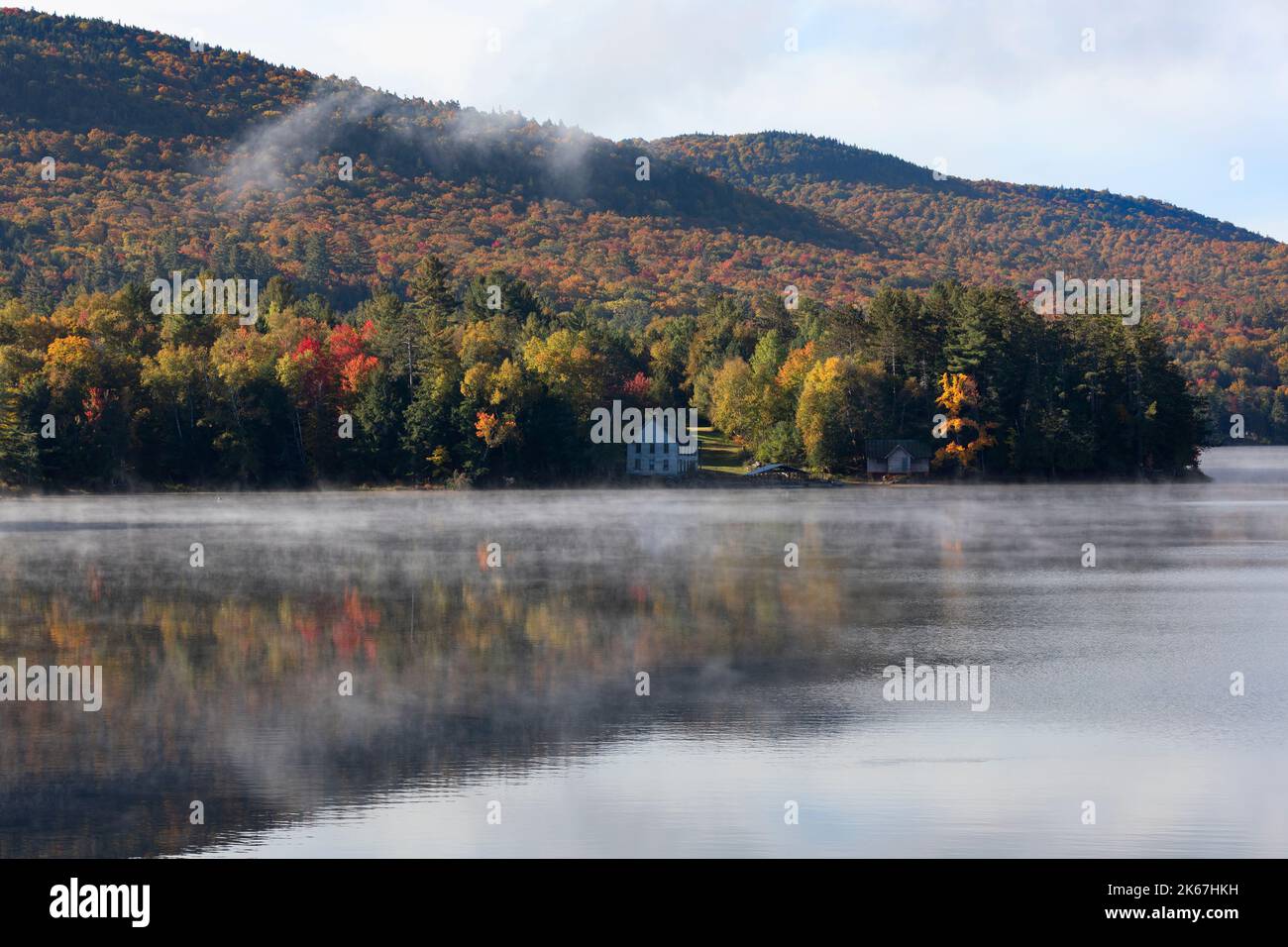 Fall foliage, Long Lake, Adirondacks, New York Stock Photo - Alamy