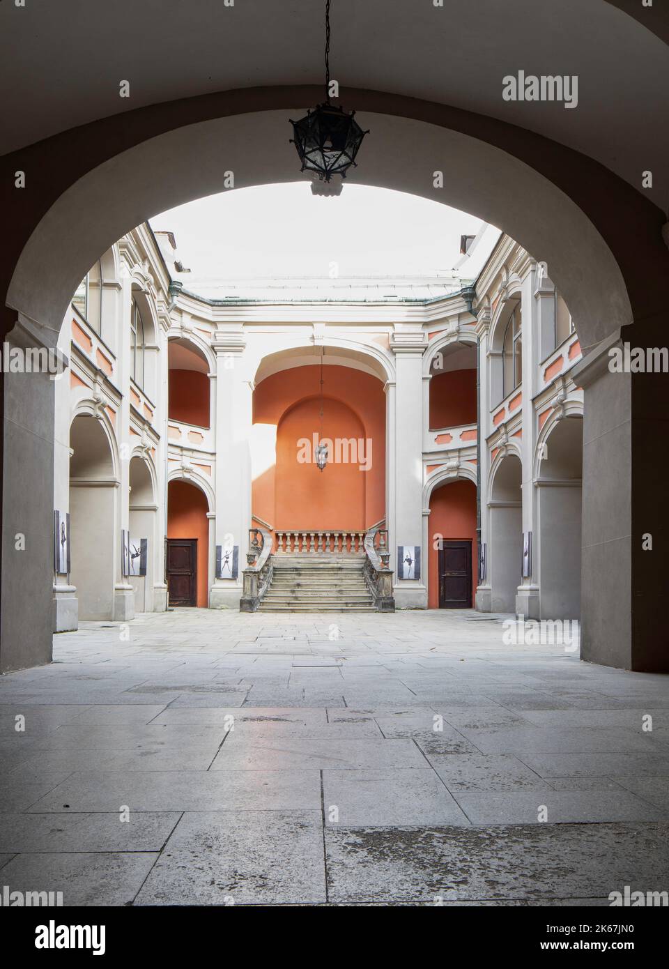 Poznan, Poland yard of the ballet high school Stock Photo Alamy