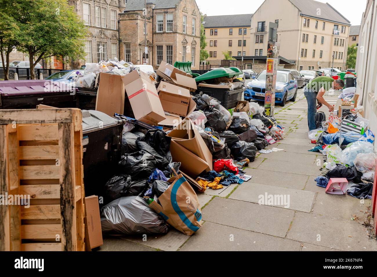 Scenes from Edinburgh's Davie street as today (29/08/2022) is the last